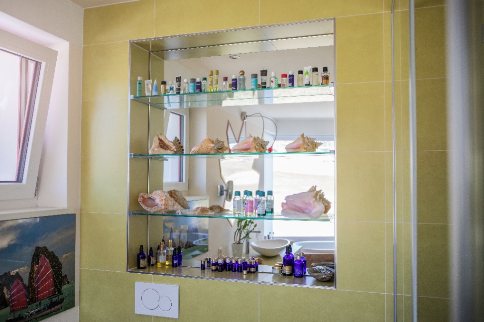 U-förmige Duschkabine aus ESG-Glas